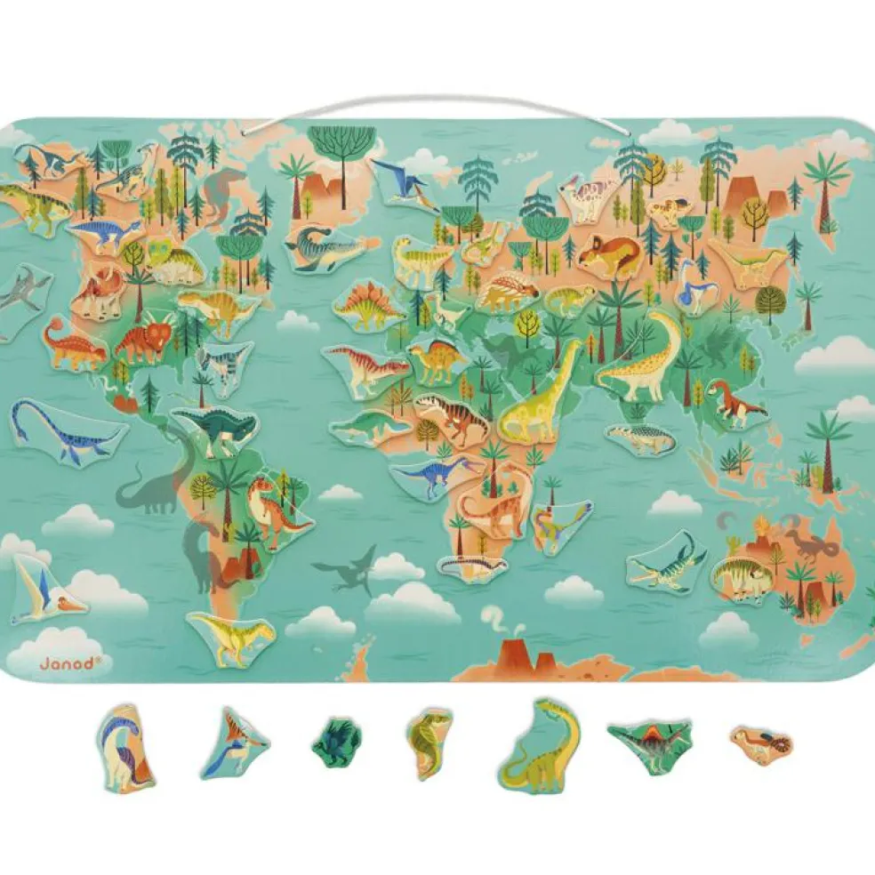 Planisphère magnétique Dino (50 pièces)