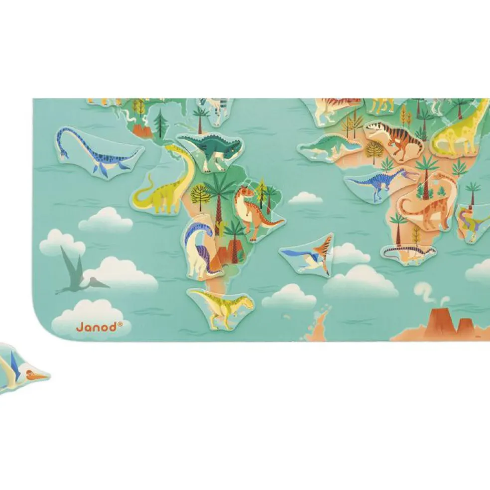 Planisphère magnétique Dino (50 pièces)