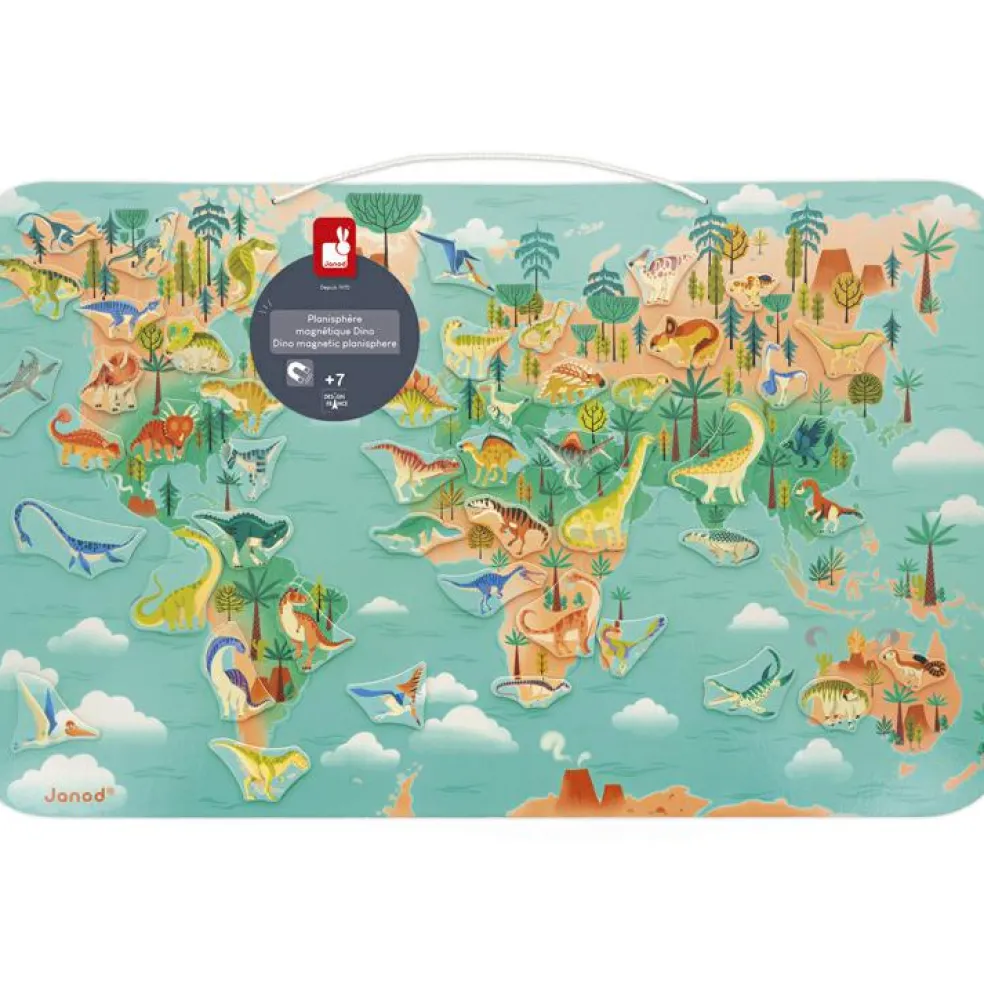 Planisphère magnétique Dino (50 pièces)