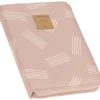 Pochette carnet de santé Casual Rayures rose