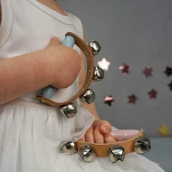 Poignée à grelots roses