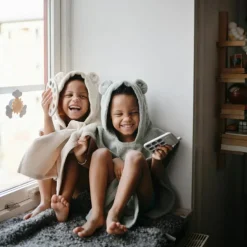 Poncho de bain Bear Fog (1-3 ans)