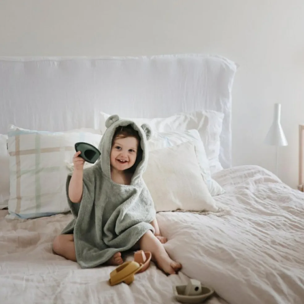 Poncho de bain Bear Moss (1-3 ans)