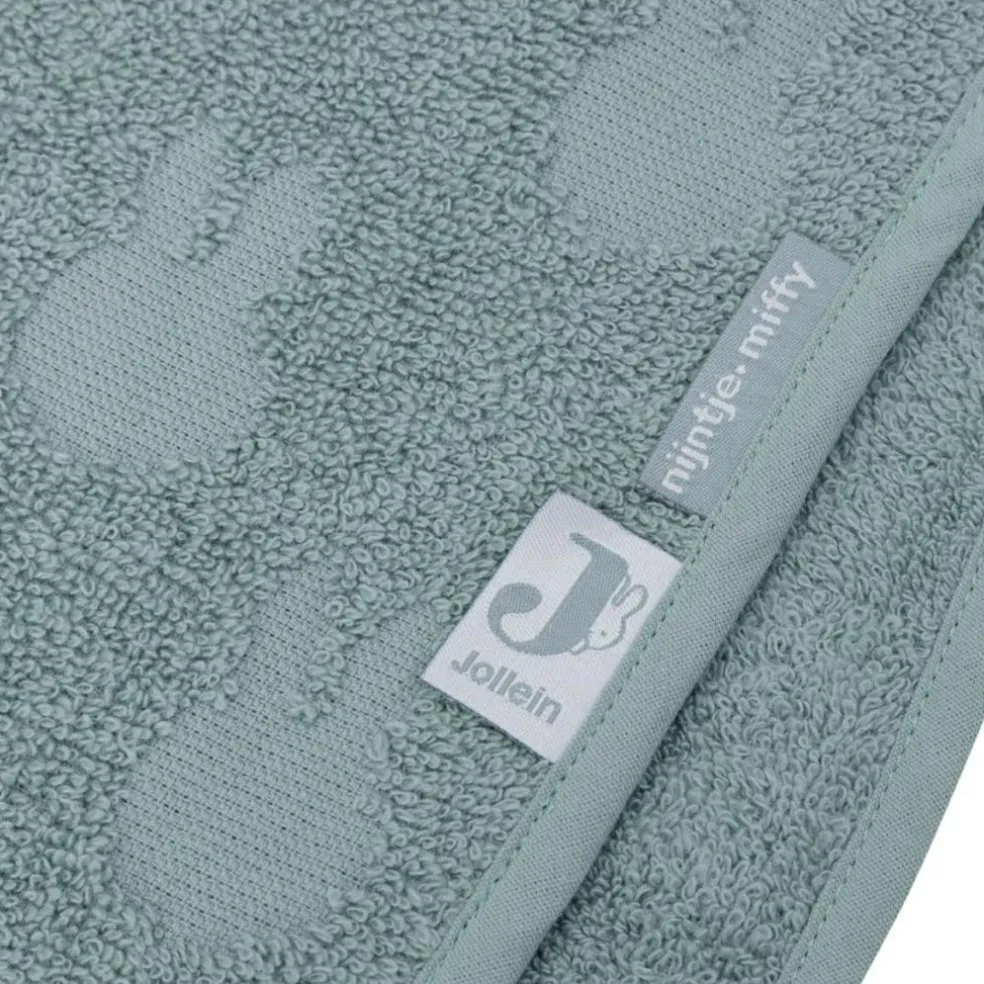 Poncho de bain en éponge Miffy Jacquard Sea Green (1-4 ans)