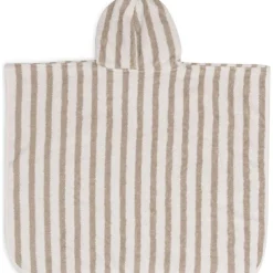 Poncho de bain en éponge Stripe Olive Green (1-4 ans)