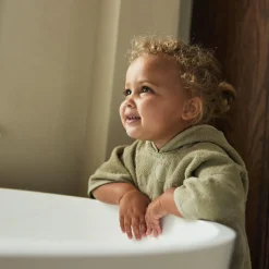 Poncho de bain Miffy Jacquard Olive Green (1-4 ans)