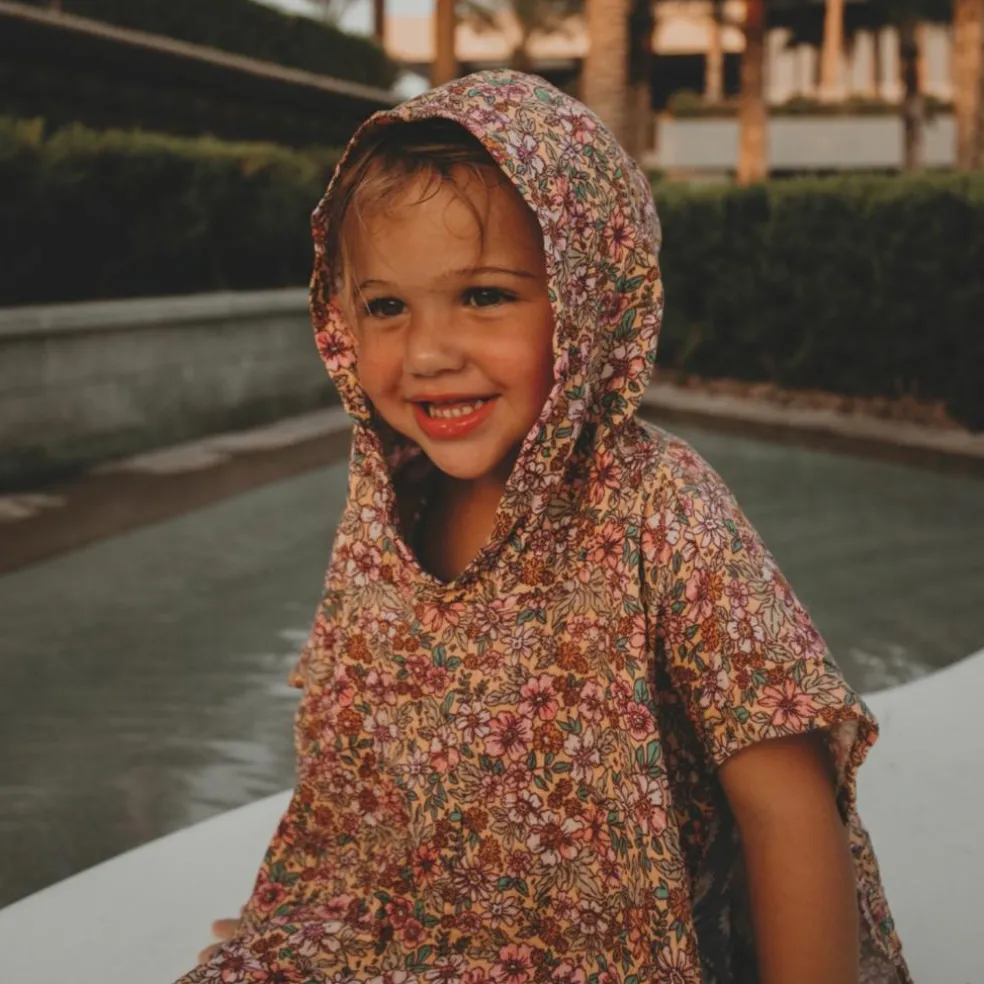 Poncho enfant Fleur (0-3 ans)