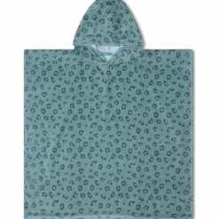 Poncho enfant Léopard vert (3-10 ans)