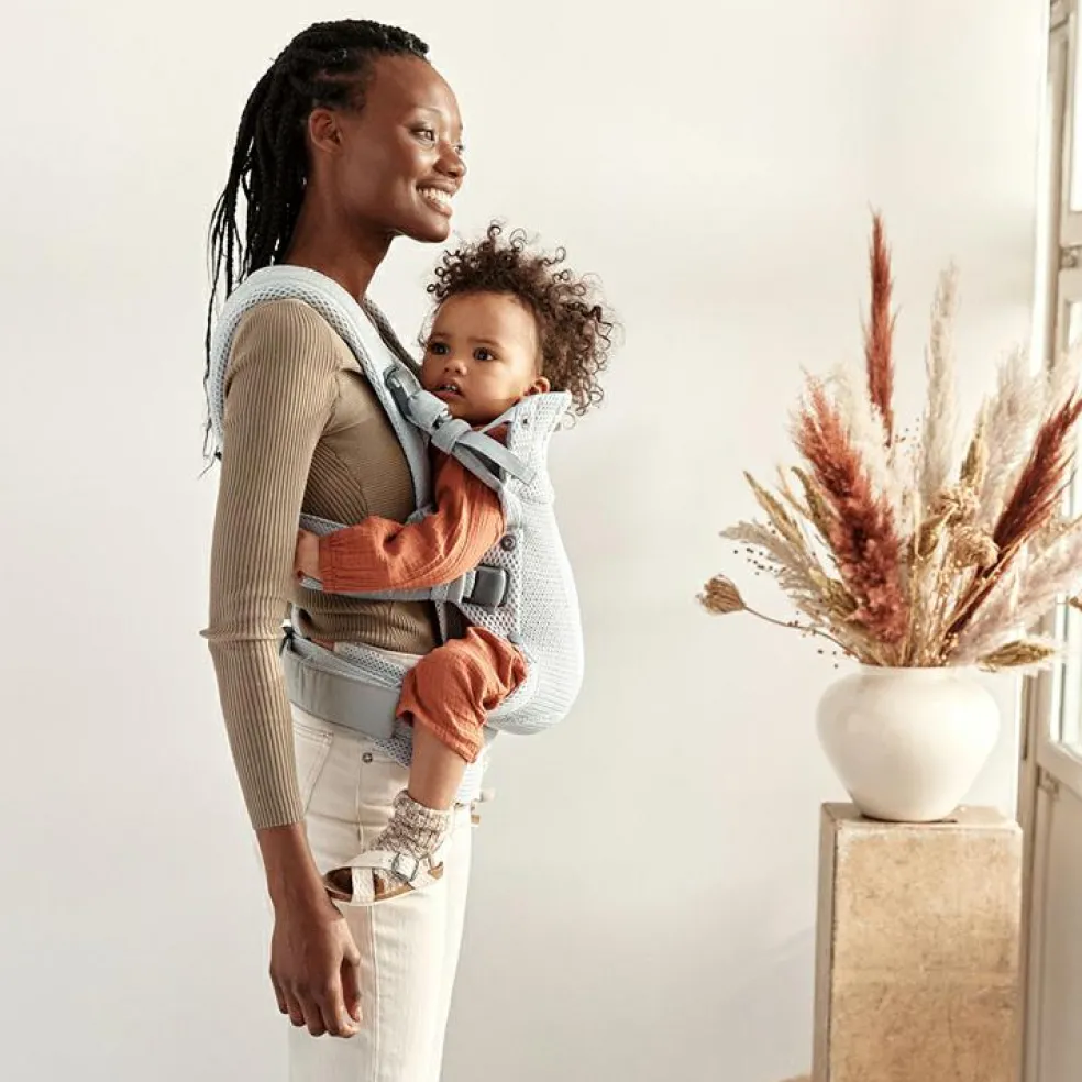 Porté bébé Harmony tissu Mesh 3D argent