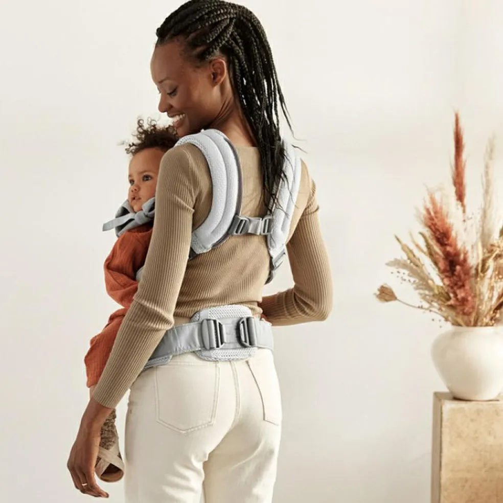 Porté bébé Harmony tissu Mesh 3D argent