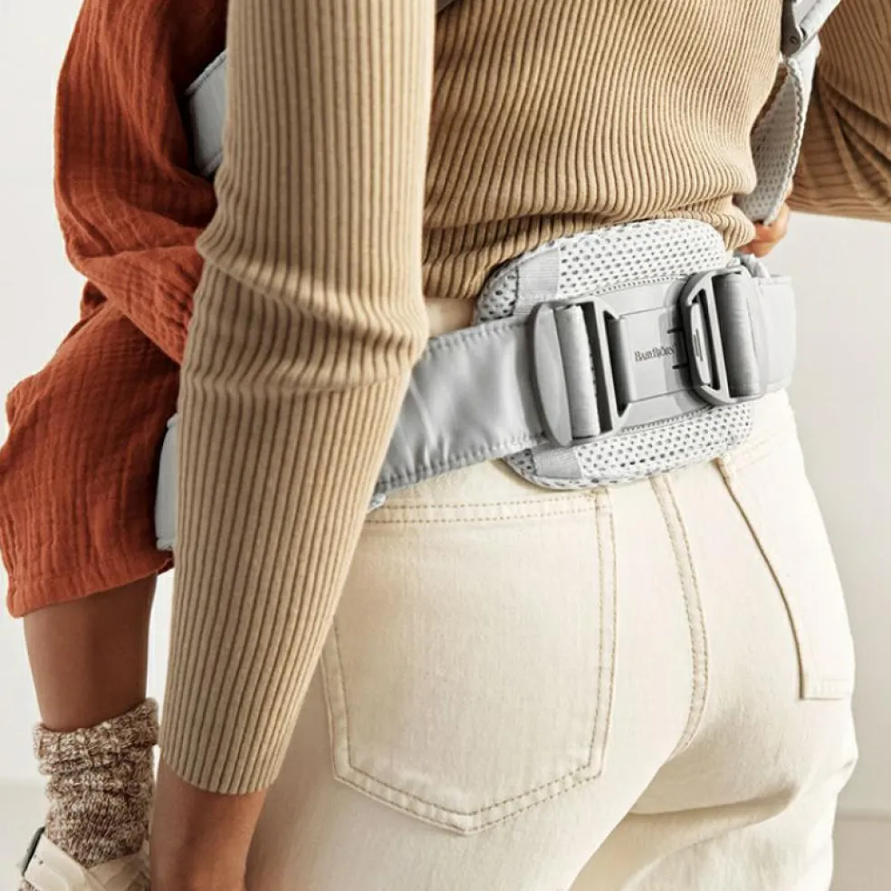 Porté bébé Harmony tissu Mesh 3D argent