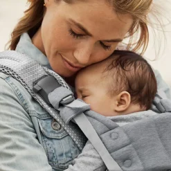 Porté bébé Harmony tissu Mesh 3D argent