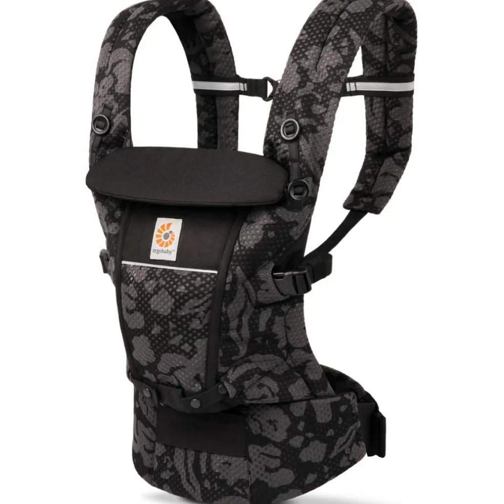 Porte bébé Adapt SoftFlex Mesh Fleurs noires