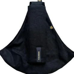 Porte bébé enfant en lin Noir