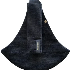 Porte bébé enfant en velours côtelé Black Rib