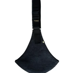 Porte bébé enfant en velours côtelé Black Rib