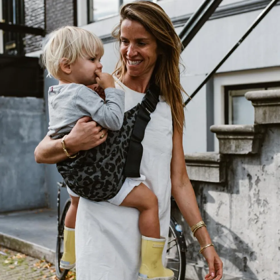 Porte bébé enfant Grey Leopard