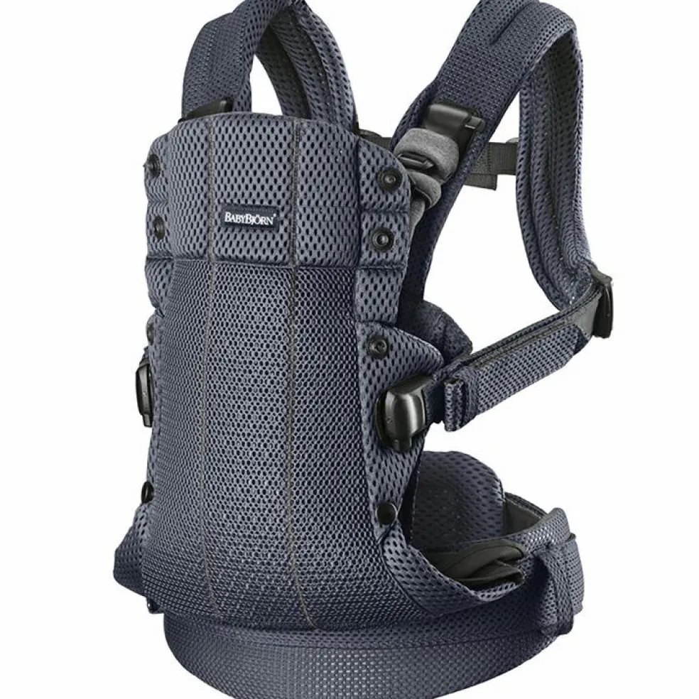 Porte bébé Harmony tissu Mesh 3D gris anthracite