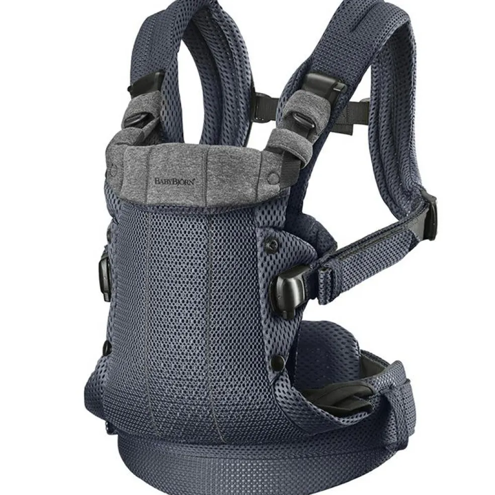 Porte bébé Harmony tissu Mesh 3D gris anthracite