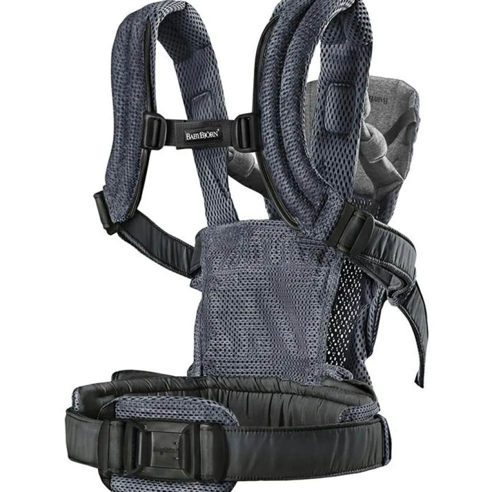 Porte bébé Harmony tissu Mesh 3D gris anthracite