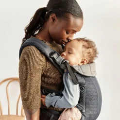 Porte bébé Harmony tissu Mesh 3D gris anthracite