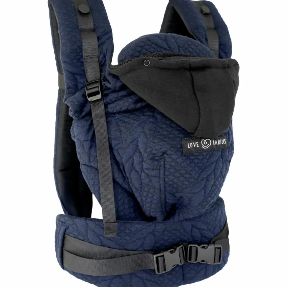 Porte bébé HoodieCarrier 2 Bleu Moelleux