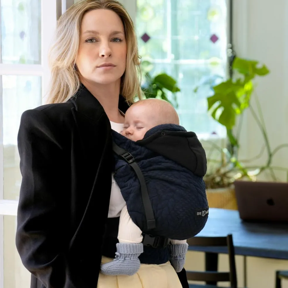 Porte bébé HoodieCarrier 2 Bleu Moelleux