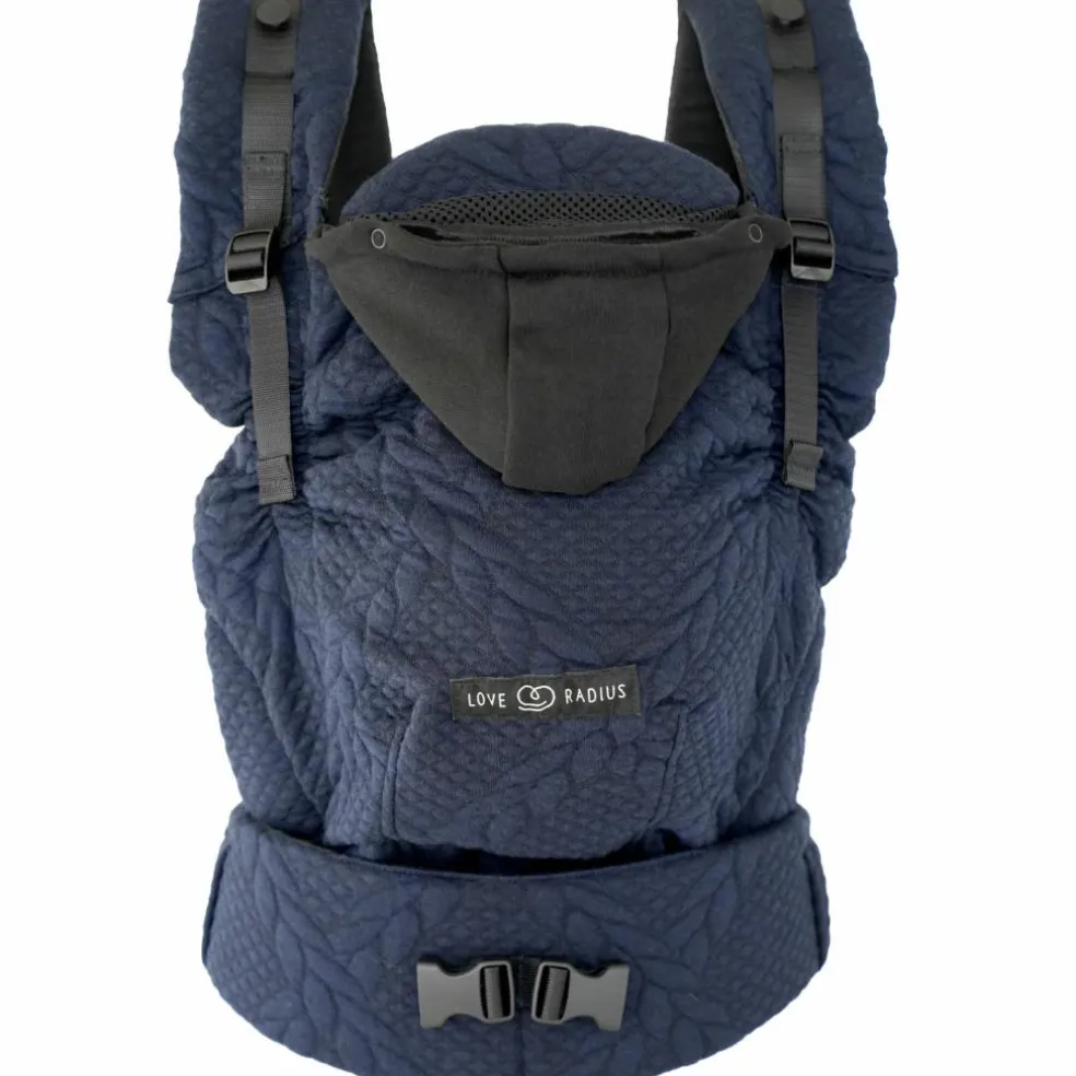 Porte bébé HoodieCarrier 2 Bleu Moelleux