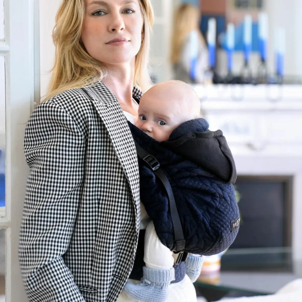 Porte bébé HoodieCarrier 2 Bleu Moelleux