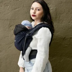 Porte bébé HoodieCarrier 2 Bleu Moelleux