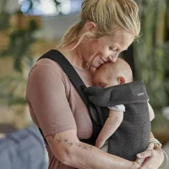 Porte bébé Mini Jersey 3D gris charbon