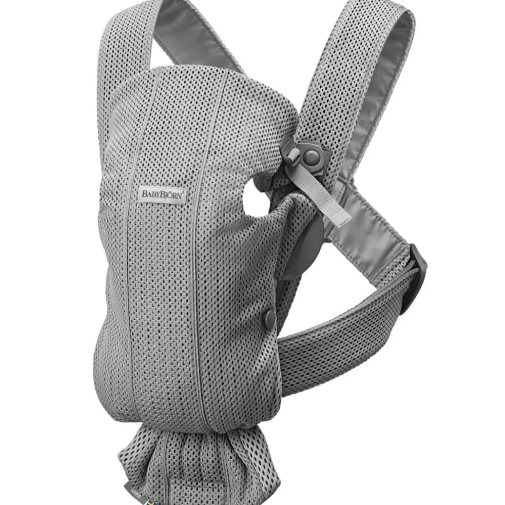 Porte bébé Mini tissu Mesh 3D gris