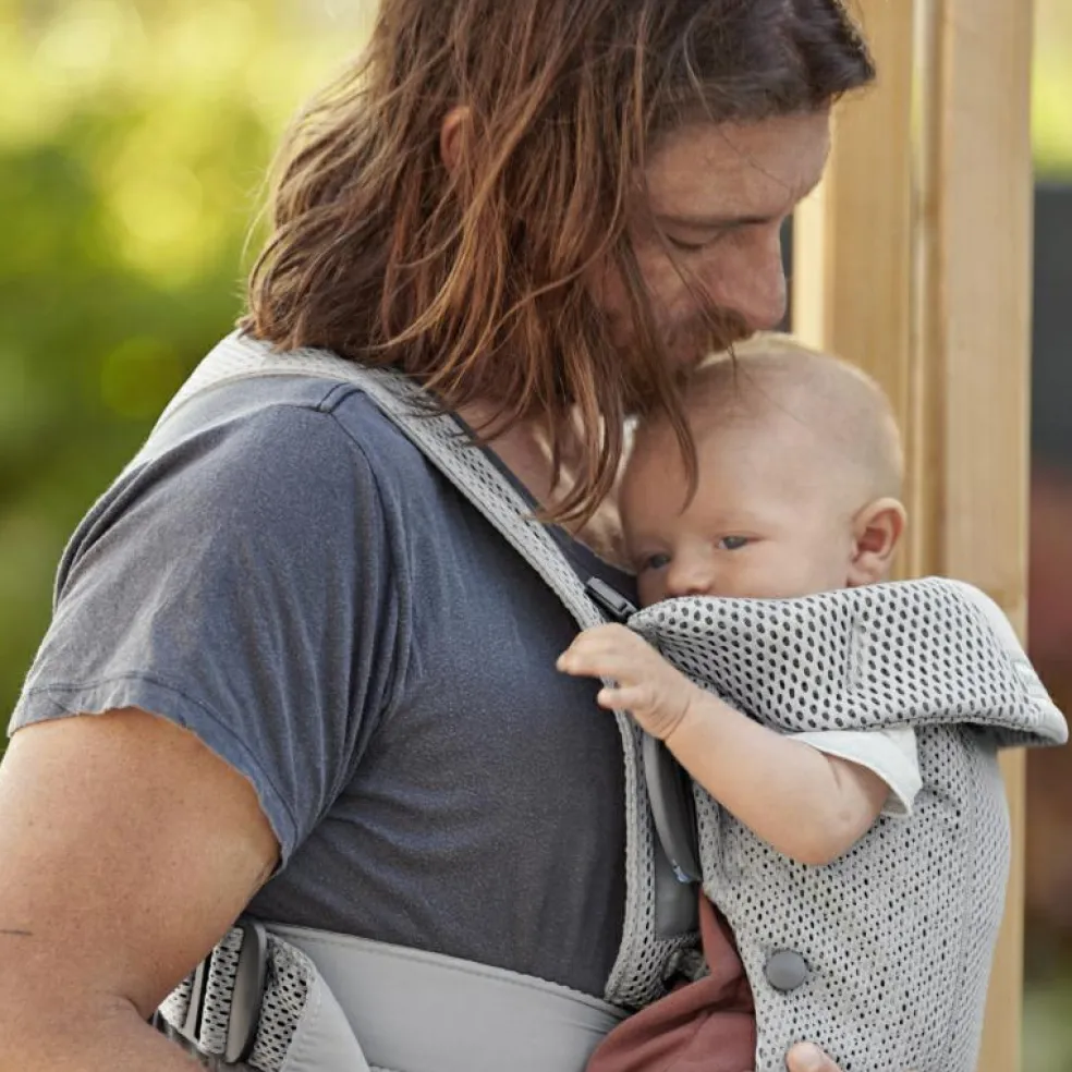 Porte bébé Mini tissu Mesh 3D gris