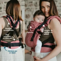 Porte bébé Néo+ Acajou préformé by Néobulle V2