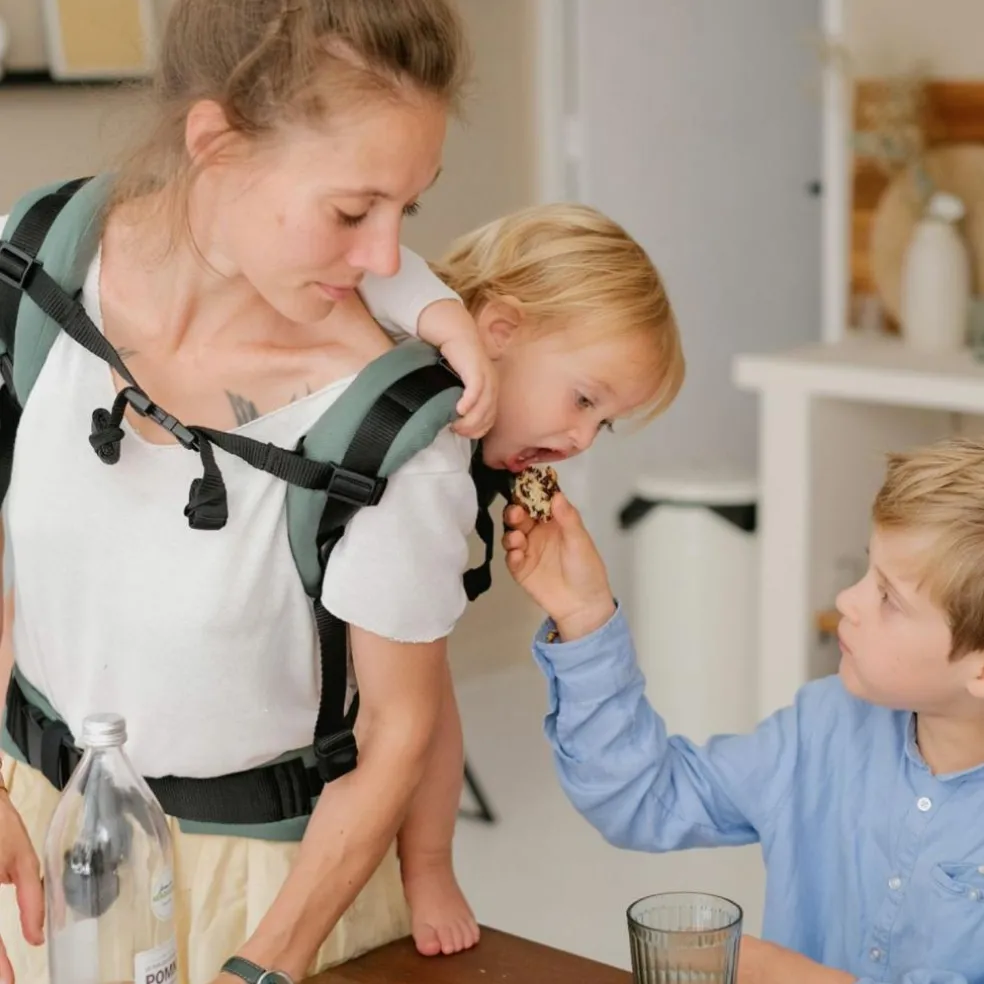 Porte bébé Néo+ Eucalyptus préformé by Néobulle V2