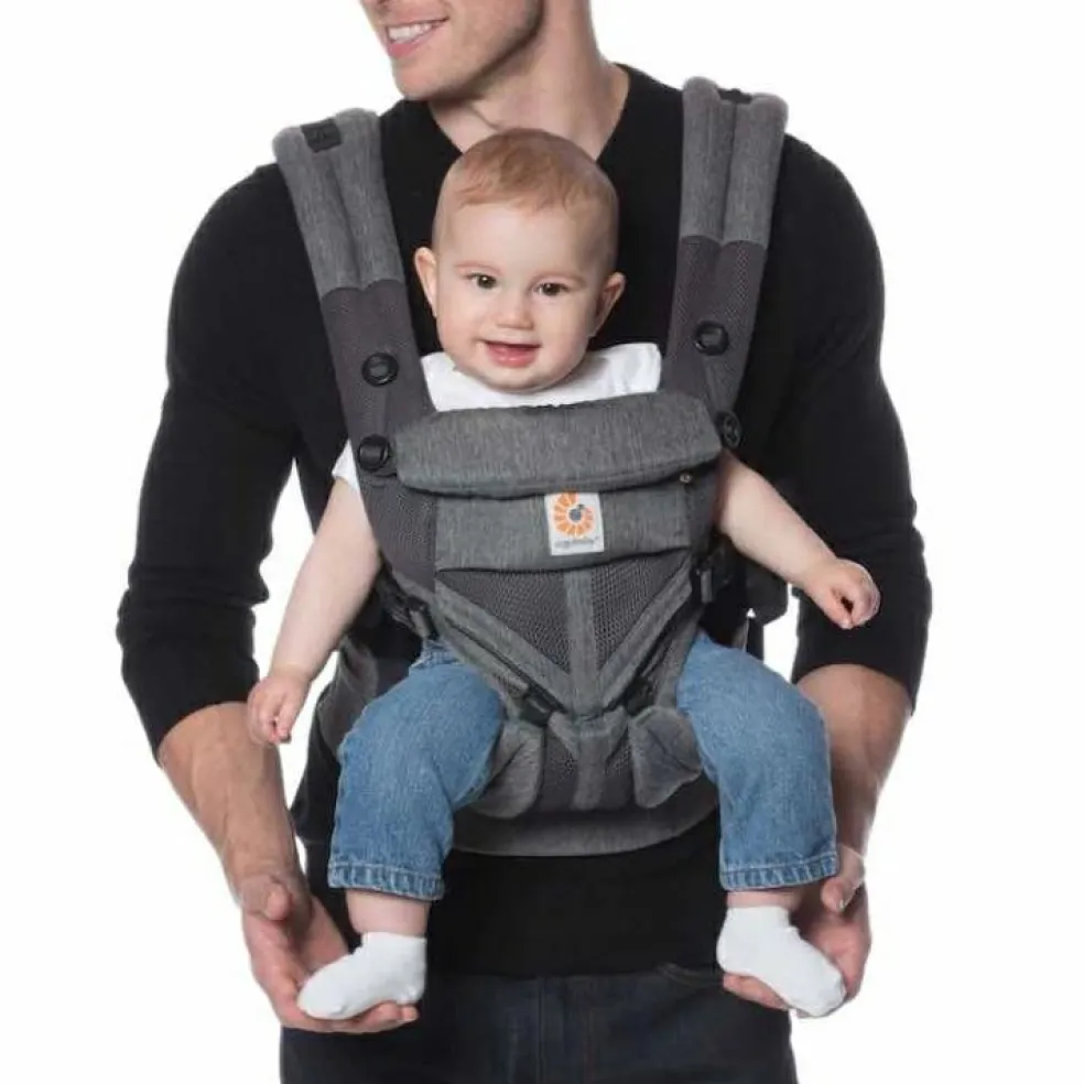 Porte bébé Omni 360 Cool Air Mesh gris chiné