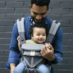 Porte bébé Omni 360 Cool Air Mesh gris chiné