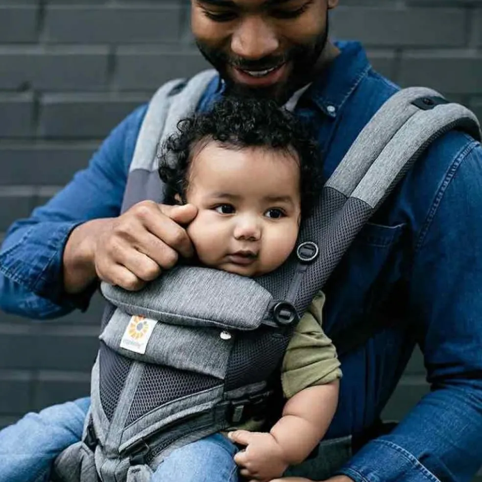 Porte bébé Omni 360 Cool Air Mesh gris chiné