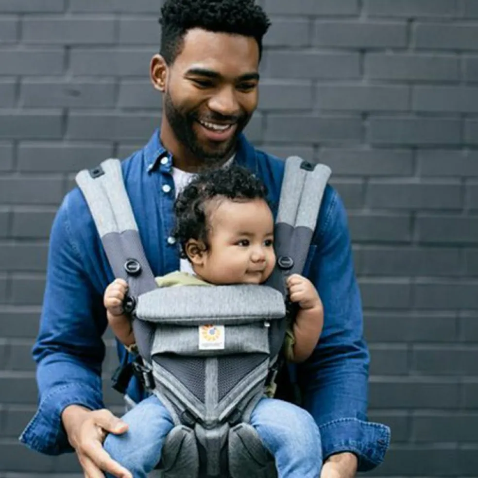 Porte bébé Omni 360 Cool Air Mesh gris chiné