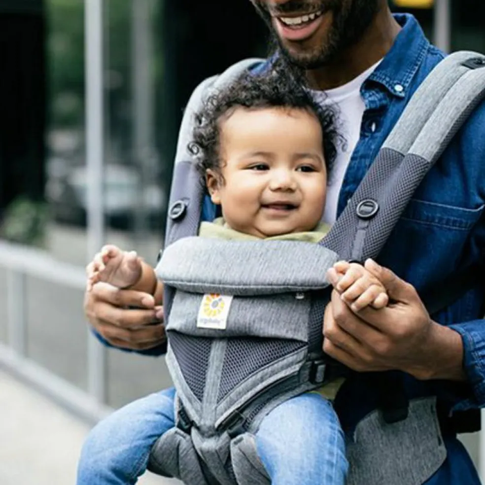 Porte bébé Omni 360 Cool Air Mesh gris chiné