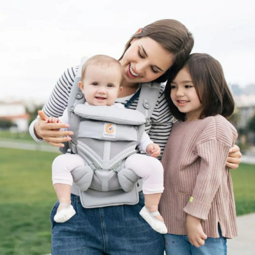 Porte bébé Omni 360 Cool Air Mesh gris perle