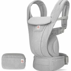 Porte bébé Omni Deluxe Mesh Gris Clair