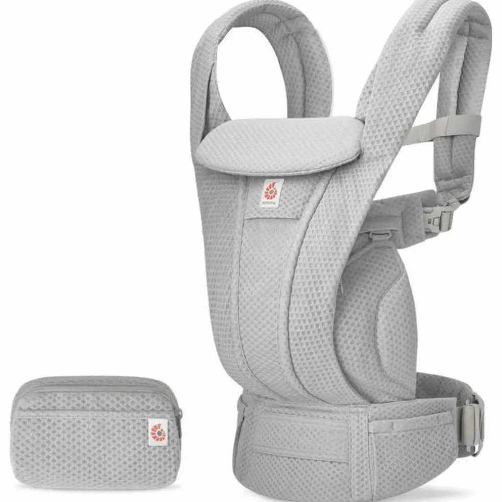 Porte bébé Omni Deluxe Mesh Gris Clair