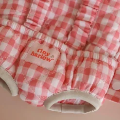 Porte bébé pour poupée Vichy Rose