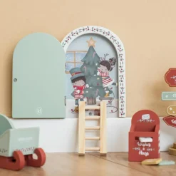 Porte et accessoires de lutins de Nöel