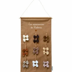 Porte-barrettes Gaze Camel (personnalisable)