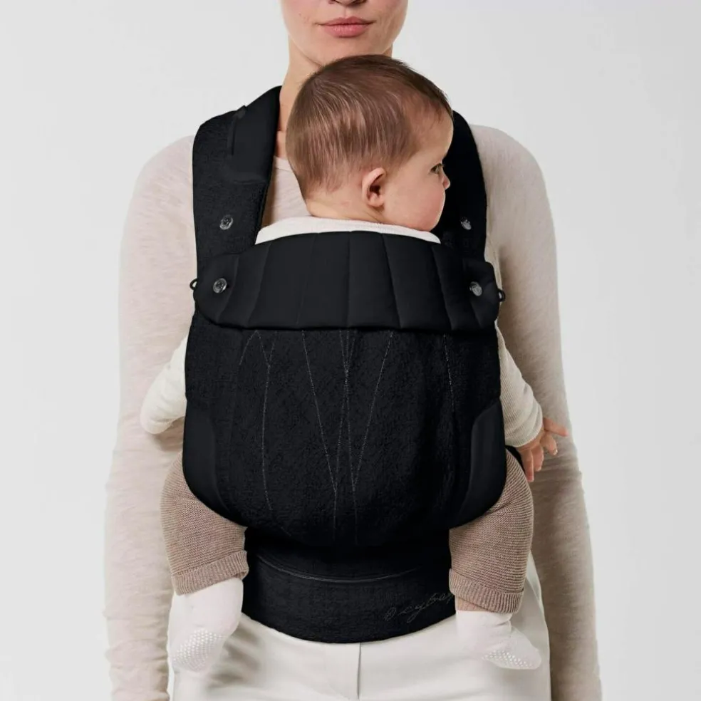 Porte-bébé Coya Carrier Bouclé Stone Black