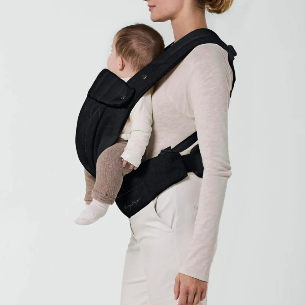 Porte-bébé Coya Carrier Bouclé Stone Black