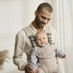 Porte-bébé Harmony Mélange Tissé Chiné Beige Clair