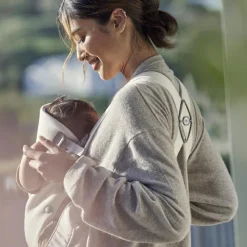 Porte-bébé Mini en jersey 3D beige clair